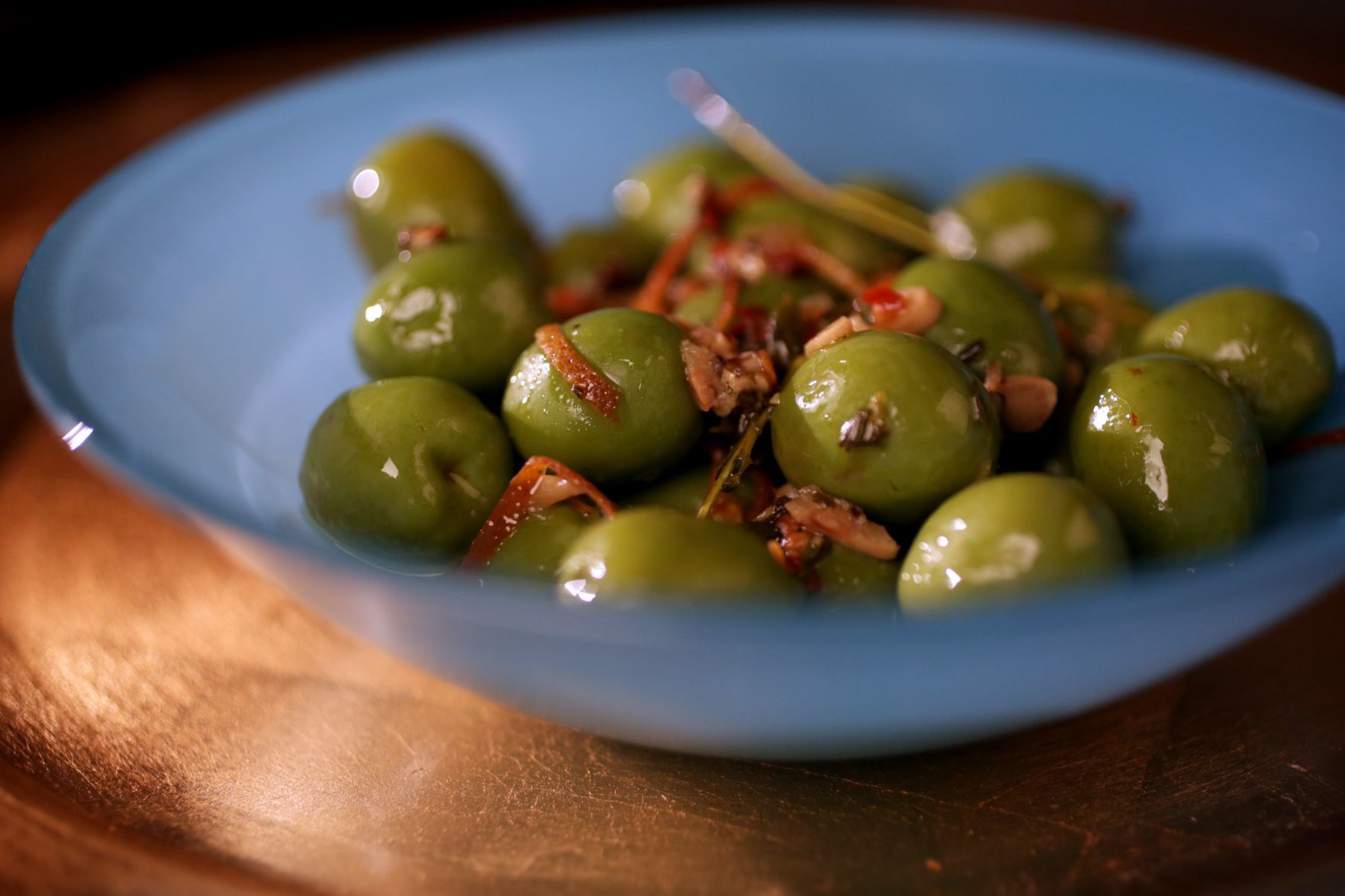 Keto friendly recipes - Citrus-marinated olives